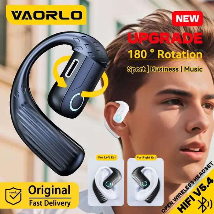 Écouteur sans fil ouvert Bluetooth 5.4 180 ° Casque universel d'oreille gauche droite réglable de Rotation avec le