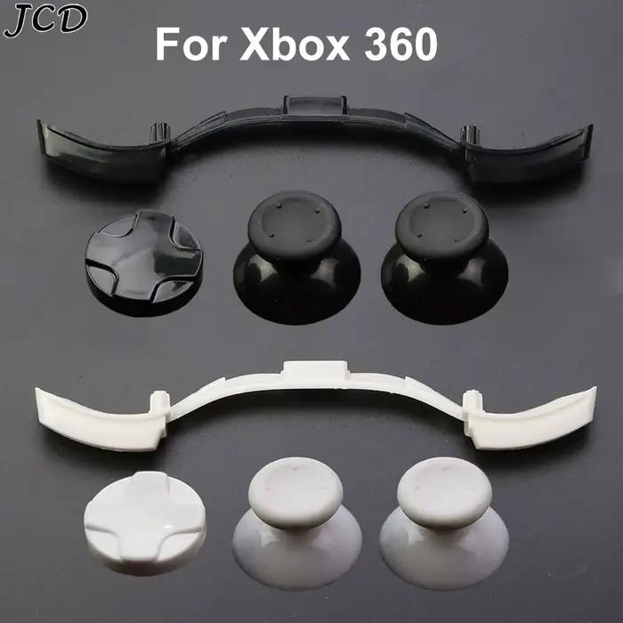 JCD LB RB bouton de pare-chocs pour contrôleur Xbox 360 bâtons de pouce analogiques 3D capuchons de poignée croix d-pad remplacement de clé de Direction