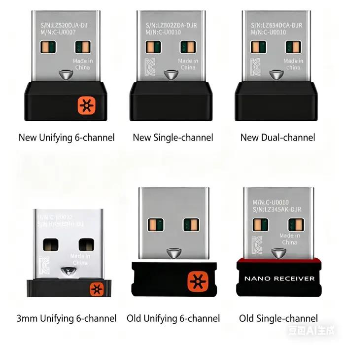 Récepteur USB pour ensemble clavier et souris sans fil Logitech M170/185/220/280/330/MK 270/MK 275/MK 240