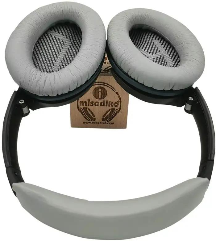 Coussin bandeau et coussinets d'oreille de remplacement pour écouteurs Bose Quiet Comfort 25 35 (QC25 QC35) et QuietComfort 35 II (QC35ii)
