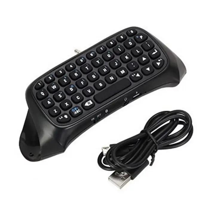Manette de jeu sans fil avec clavier V3.0 Bluetooth détachable USB pour PS4