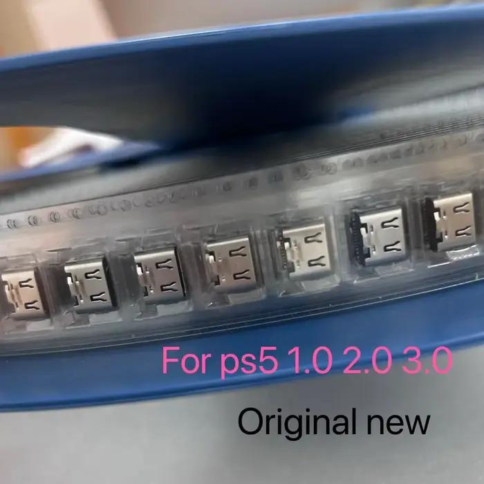 40 pièces 100% Original nouveau pour PS5 Dualsense 5 contrôleur de jeu BDM-010/020/030 Type C USB prise de courant connecteur Port