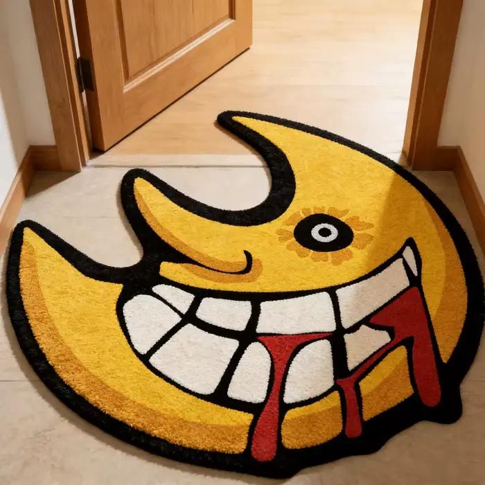Tapis de sol en forme de lune VIKAMA Anime Soul Eater