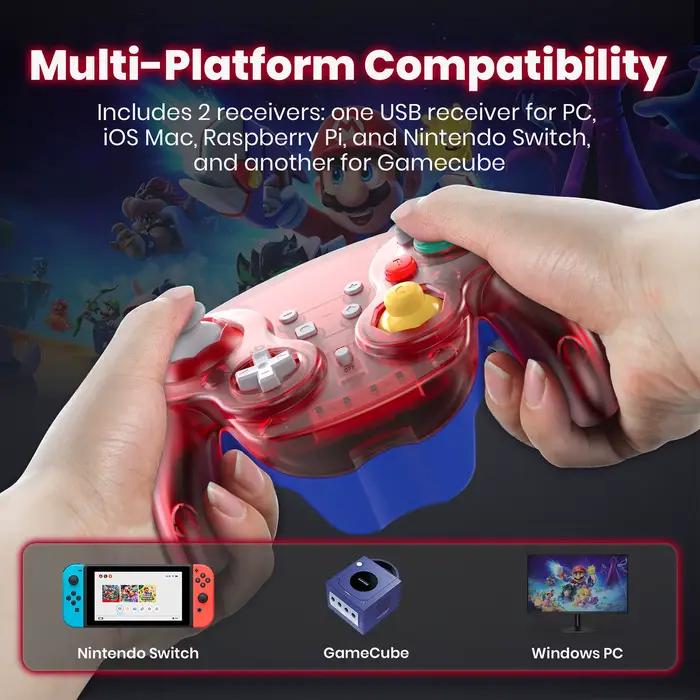 2.4 GHz sans fil pour contrôleur en ligne GameCube Switch