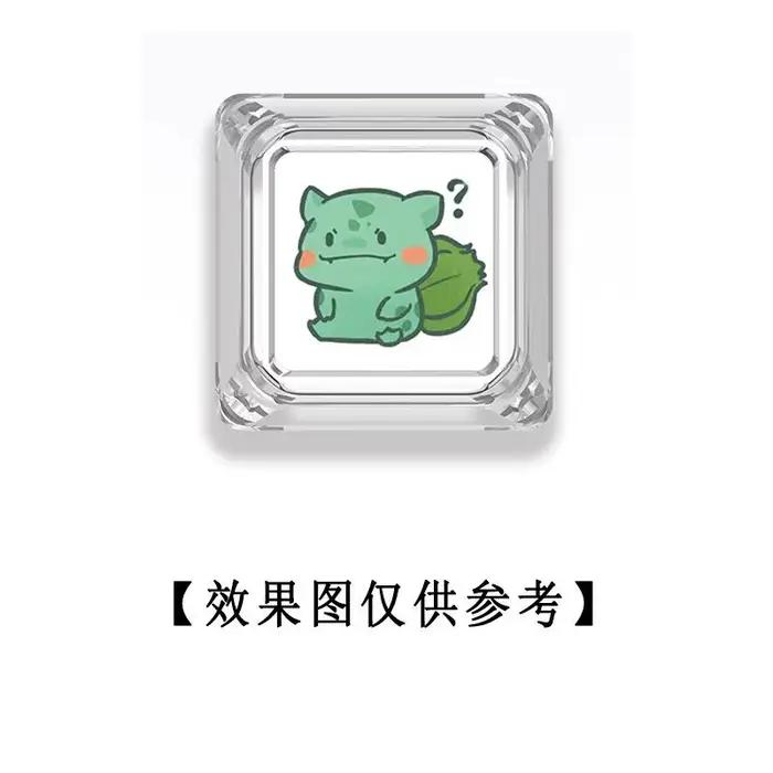 Nouveaux keycaps transparents Anime Pokémon Psyduck pour clavier mécanique à axe transversal