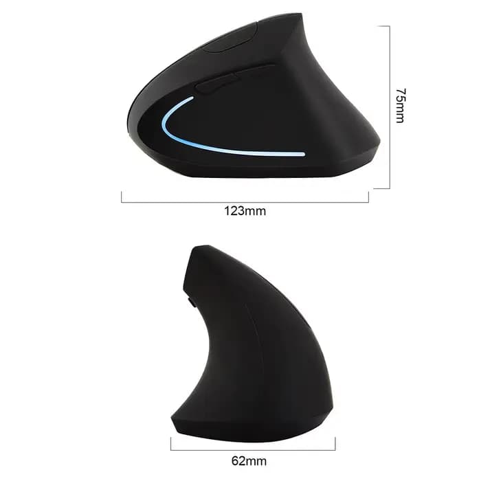 Souris sans fil ergonomique verticale
