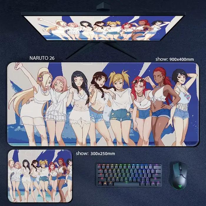 Naruto tapis de souris Anime jeu bidimensionnel créatif bureau clavier personnalisé