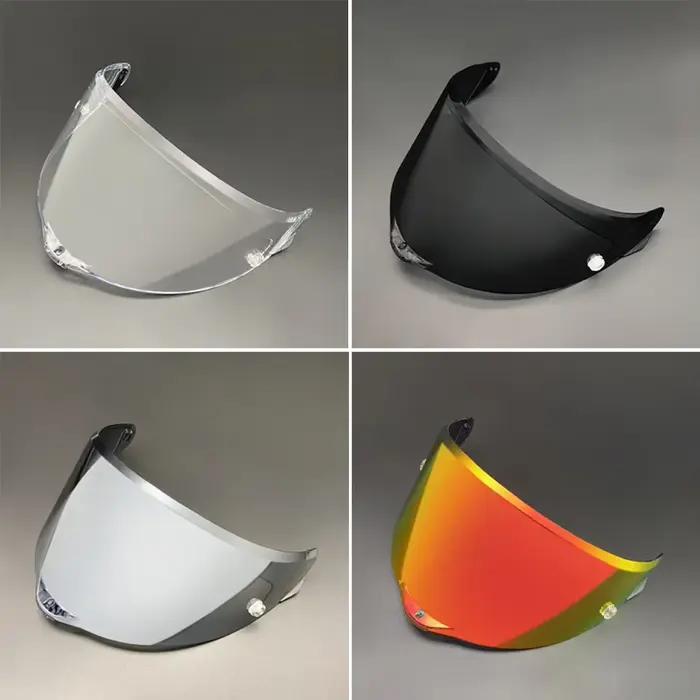 1 visière de casque de moto pour casques intégraux AGV Pista GP R GP RR Corsa R, lentille noire et argentée, visera moto