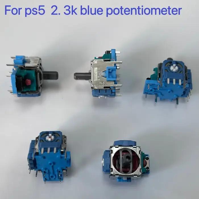 100 pcs/lot Original nouveau pour Ps5 Dualsense contrôleur 3D bâton analogique pour Playstation 5 bouton de Joystick 2.3 K potentiomètre bleu