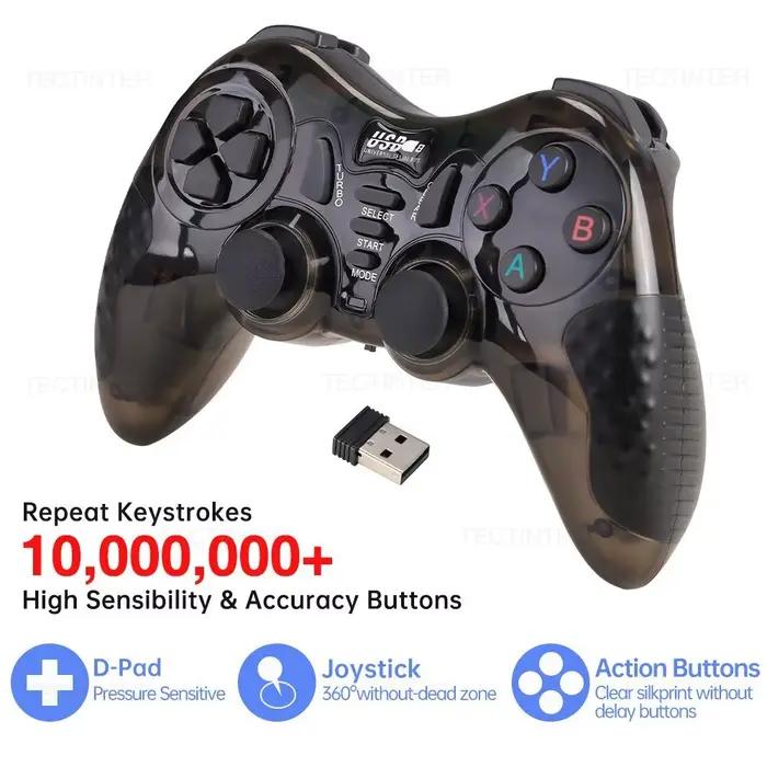 Manette de jeu sans fil pour Super Console X Pro polyvalente compatibles PC Android PS3 TV Box expérience de jeu fluide précision confort maximal