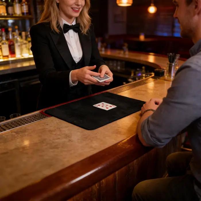 Tapis de jeu de cartes à surface lisse