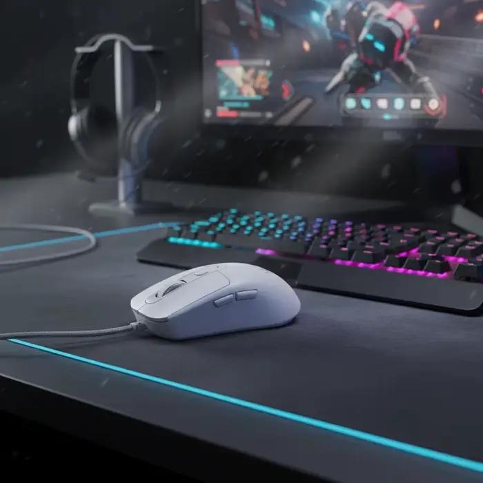 Souris sans fil rechargeable à double mode à 6 boutons