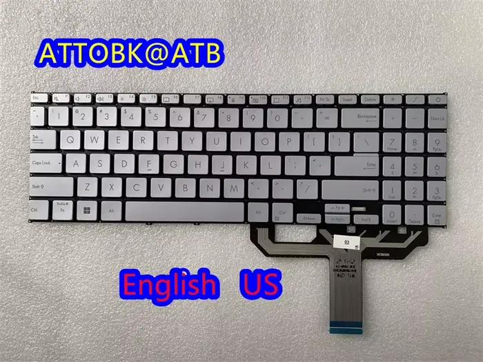 Clavier d'ordinateur portable US/RU/SP/LA