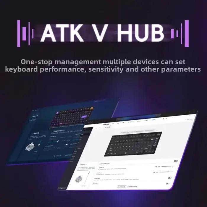 ATK RS7 clavier d'axe magnétique de jeu haut de gamme filaire en aluminium bosse ultra-basse latence 8K taux de polissage déclencheur rapide haute valeur