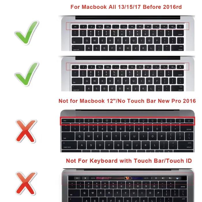 Juste de clavier US/EU pour Macbook Pro Air Retina 13 15 17 A1466 A1369 A1278 A1286 A1502 A1425 A1398