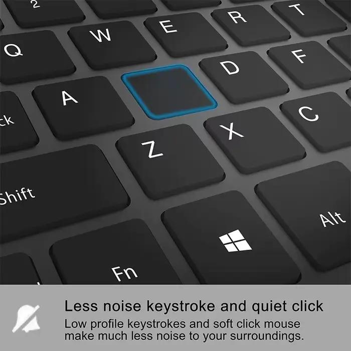 Jomaa russe espagne clavier et souris sans fil Combo 2.4G pleine taille bouton silencieux