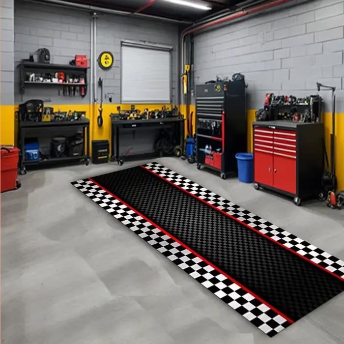 Tapis rayé à carreaux VIKAMA Racing