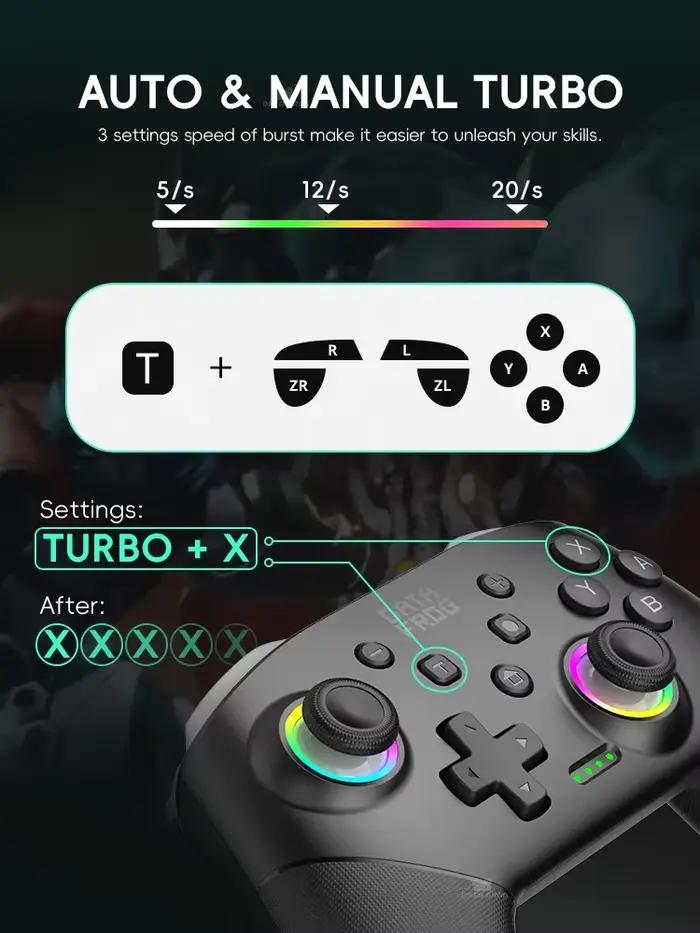 Contrôleur de jeu sans fil S80 Pro pour Switch2/Switch/Lite/OLED
