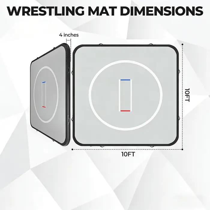 Tatames professionnels 3*3M pour le jiu-jitsu, tapis de lutte gonflable en PVC portable 10cm, Tatami BJJ MMA Arts martiaux Judo pour salle de sport