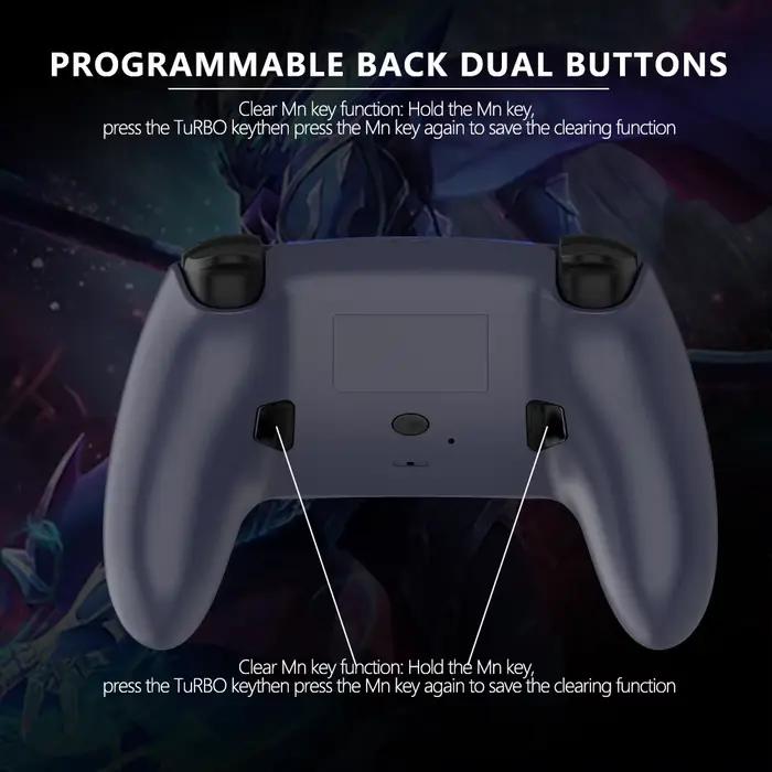Contrôleur de jeu sans fil pour PS5/PC/Steam Deck effet Hall Marco double Vibration 6 axes télécommande de mouvement manette avec haut-parleur