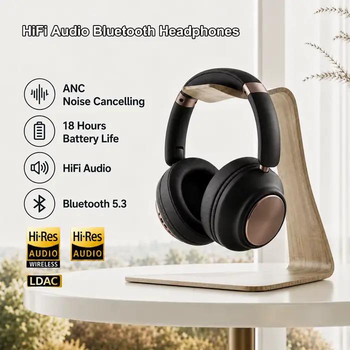 Casque audio Bluetooth HiFi Choice avec réduction de bruit ANC