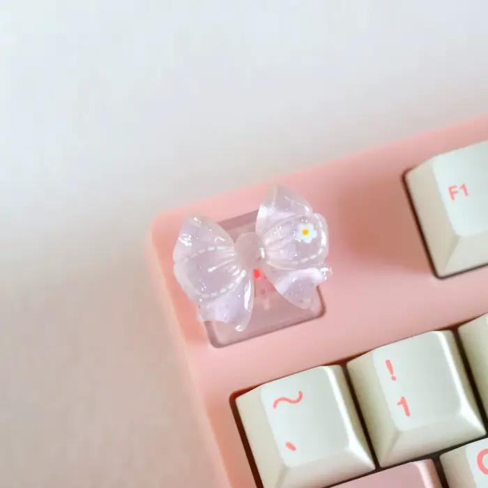 Capuchons de touches de clavier avec nœud translucide