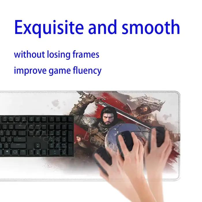 Tapis de Souris Crimson Desert Hot Game Design Anime Pour Joueurs Passionnés Utilisation Bureau Style Unique Occasionnels Spéciales