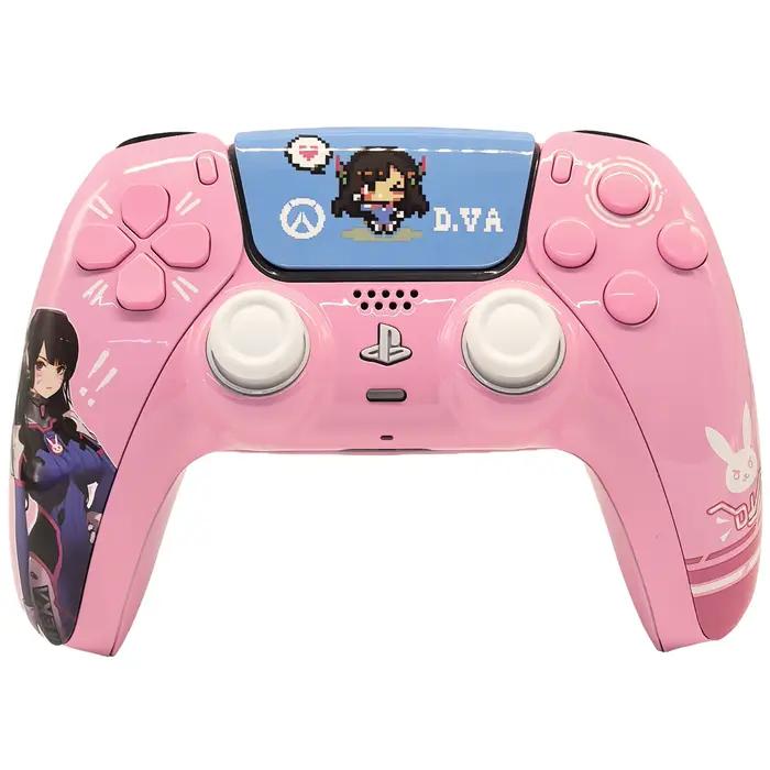 Piano cuit émail DVA redimensionné remplacement coque avant pavé tactile Compatible avec le contrôleur ps5