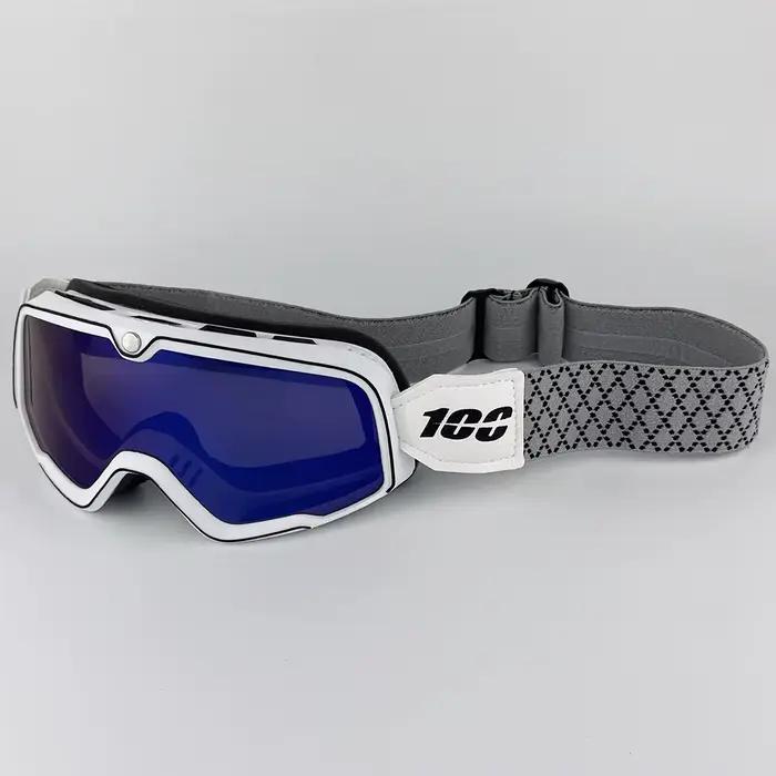 Lunettes de moto rétro lunettes de ski en plein air Motocross lunettes de soleil casque équitation course café course VTT ATV