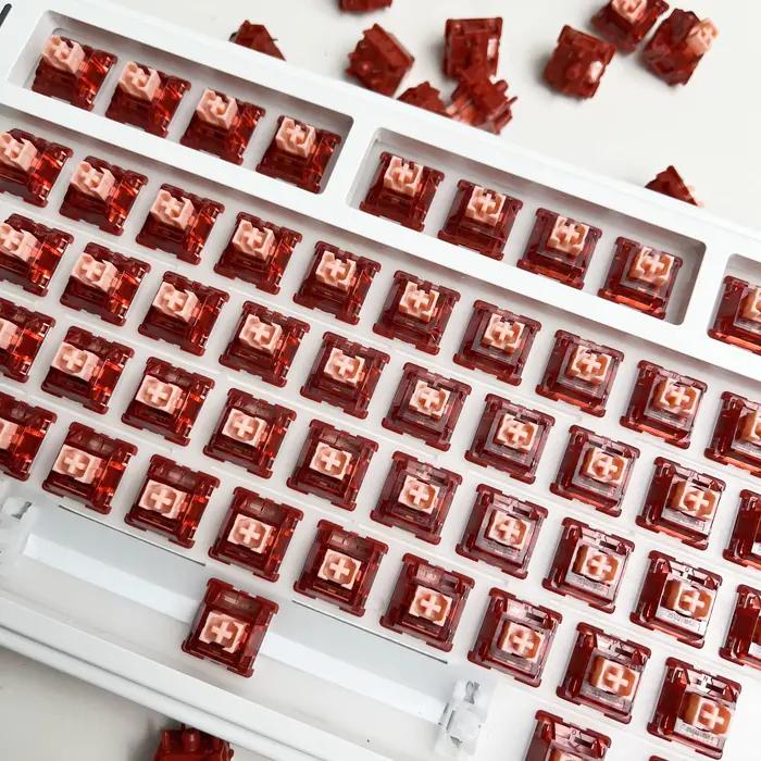 Haimu commutateur de battement de coeur linéaire silencieux 5 broches préubé en usine échangeable à chaud pour les jeux et le bureau clavier mécanique 58g
