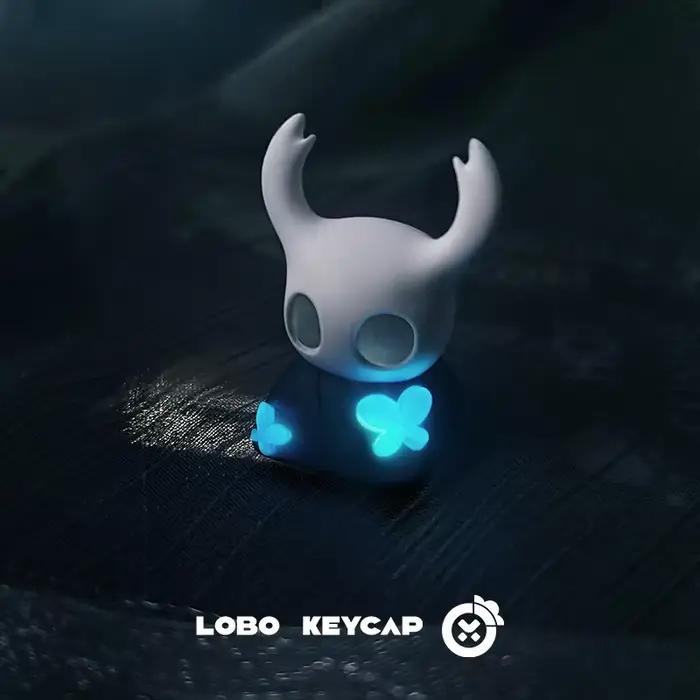 Creux chevalier Keycap Transmission de la lumière mignon personnalité résine mécanique clavier accessoire Anime unique