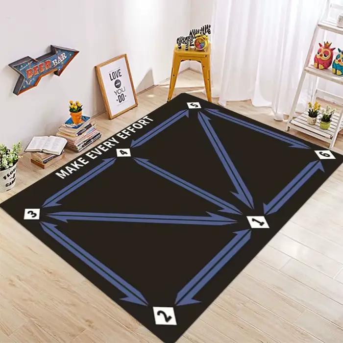 Tapis d'entraînement de Football, marquages de ligne multicolores, tous les jeux de sport, tapis de pratique de Football pour usage intérieur et extérieur