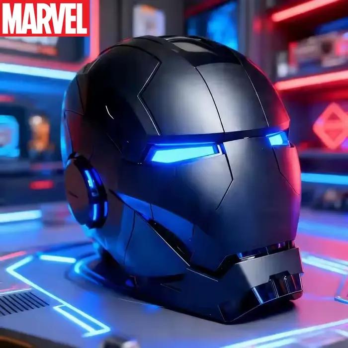 Casque Iron Man Mk5 électrique, modèle Mk50, multi-pièces, ouverture et fermeture, commande vocale, yeux fonctionnels, cadeau pour enfants et adultes