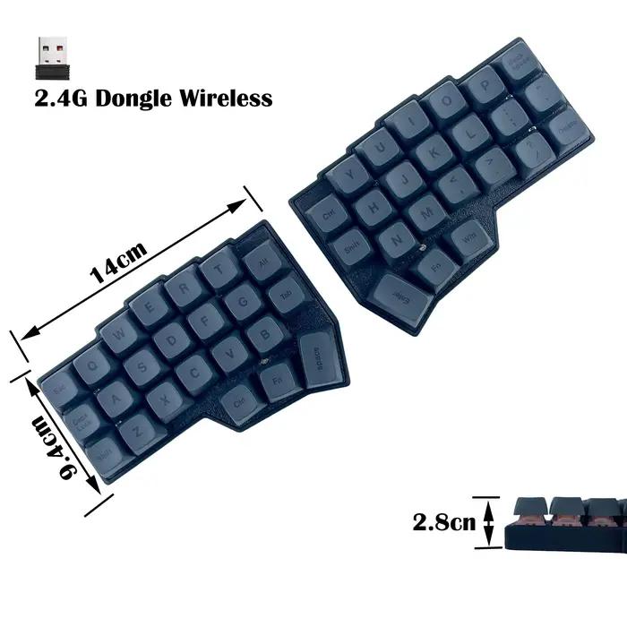 CORNE V4 2.4G sans fil MX clavier mécanique échangeable à chaud fendu ergonomique 46 touches disposition Support VIAL