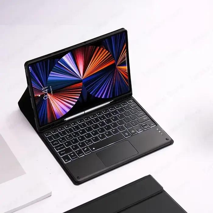 Clavier rétroéclairé avec trackpad pour Samsung Galaxy Tab S10 FE Plus