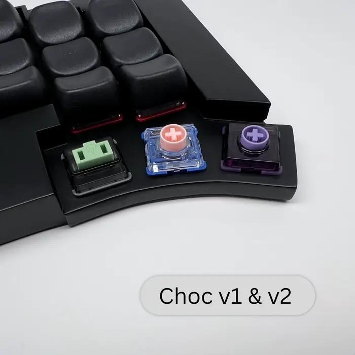 Clavier mécanique ergonomique Totem V2 Bluetooth sans fil avec interrupteurs Kailh Choc v1 et v2 pour bureau et jeu occasions spéciales