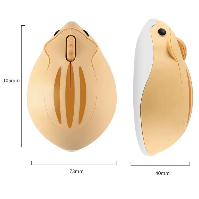 Souris sans fil Bluetooth mignonne Hamster ergonomique USB ordinateur 1200 DPI Mause 2.4G optique 1200 DPI