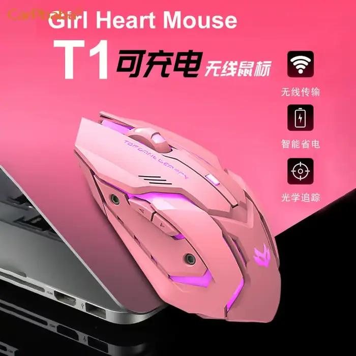 PT1T1 souris de jeu rose