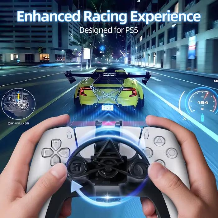 Pour PS5 contrôleur Mini volant jeux de course manette de jeu remplacement jeu amélioré pour PS5 Direction accessoires auxiliaires