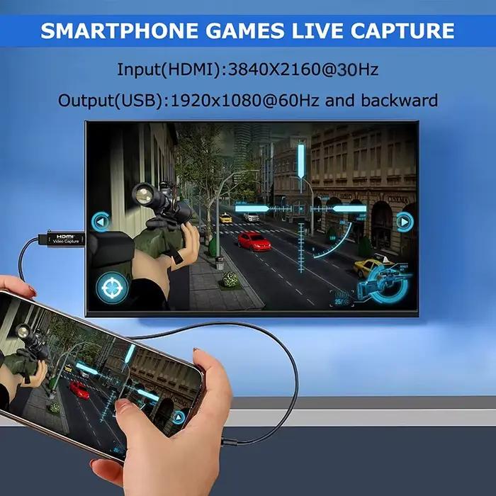 Carte d'acquisition vidéo en métal 4K HDMI