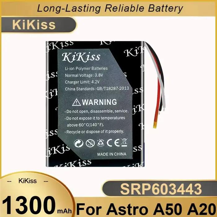 Batterie stable 1300 mAh SRP603443 pour casque de jeu Astro A50 A20