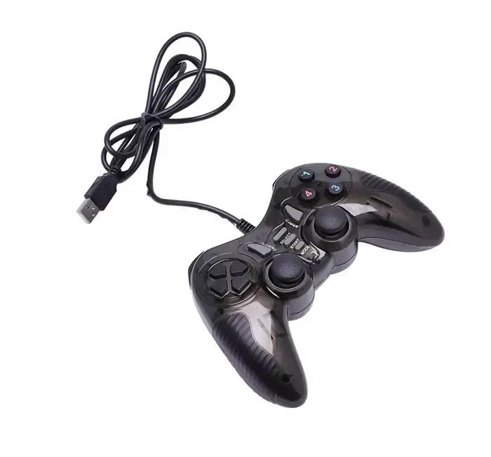 Manette de jeu filaire USB à double Vibration