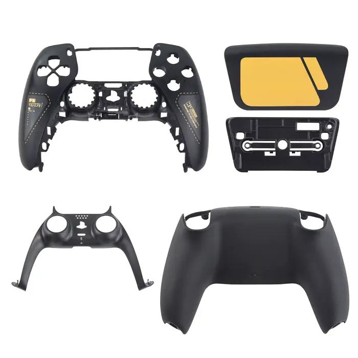 Kit de remplacement de coque avant et arrière pour manette PS5 en plastique robuste personnalisable en bleu clair pour gamers et amoureux du jeu vidéo
