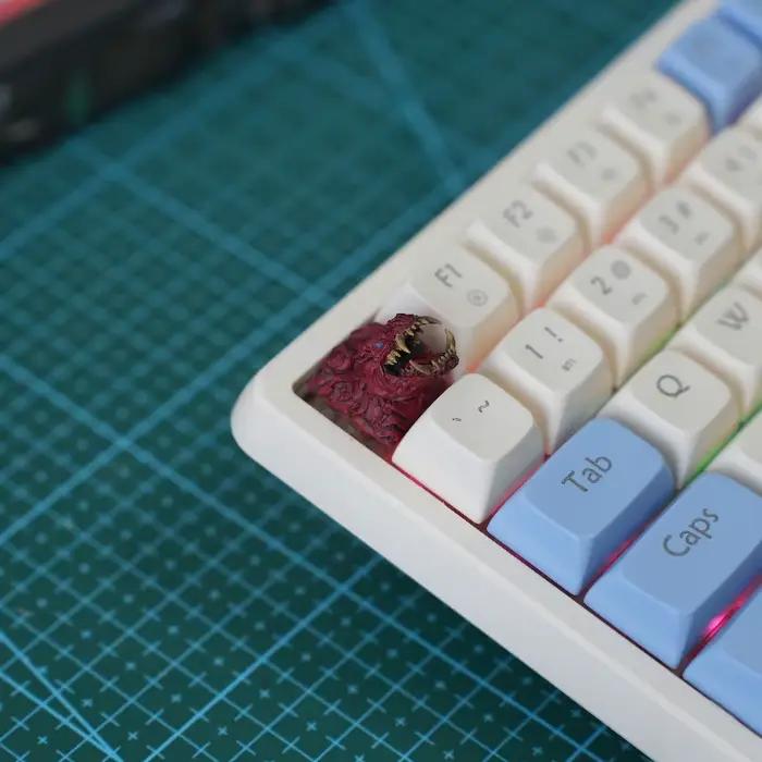 Capuchons de touches personnalisés en résine Dragon Monster Hunter pour clavier mécanique
