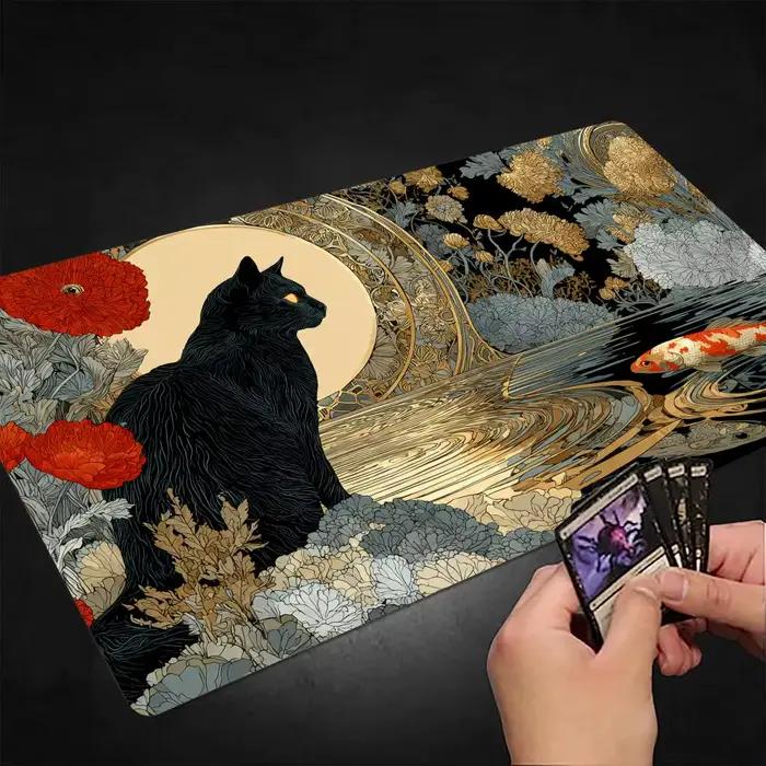 Tapis de jeu MTG Black Cat and Koi