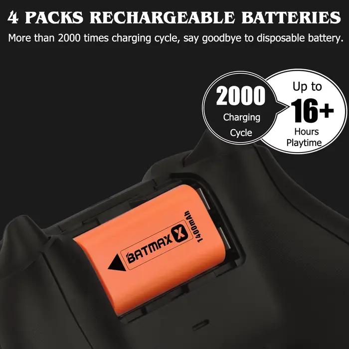 Batterie rechargeable Batmax 1400mAh pour Xbox Series X Contrôleur S/Xbox One X/S rechargeable longue durée de vie sans mémoire occasion gaming compétition marathon partie jeu