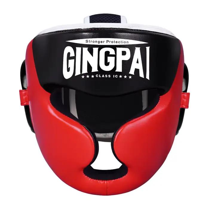 Casque de boxe Sanda entraînement tête protecteur garde boxe Muay couvre-chef Thai casque Kickboxing tête équipement de protection équipement de gymnastique