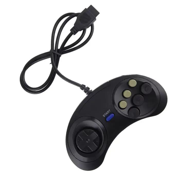 Joypad poignée contrôleur de jeu classique filaire 6 boutons pour SEGA MD2 MAC Mega Drive accessoires de jeu télécommande universelle