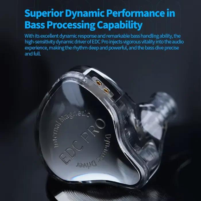 KZ EDC PRO amélioré haute qualité dynamique HIFI dans l'oreille câble Interchangeable filaire mouvement suppression du bruit casque