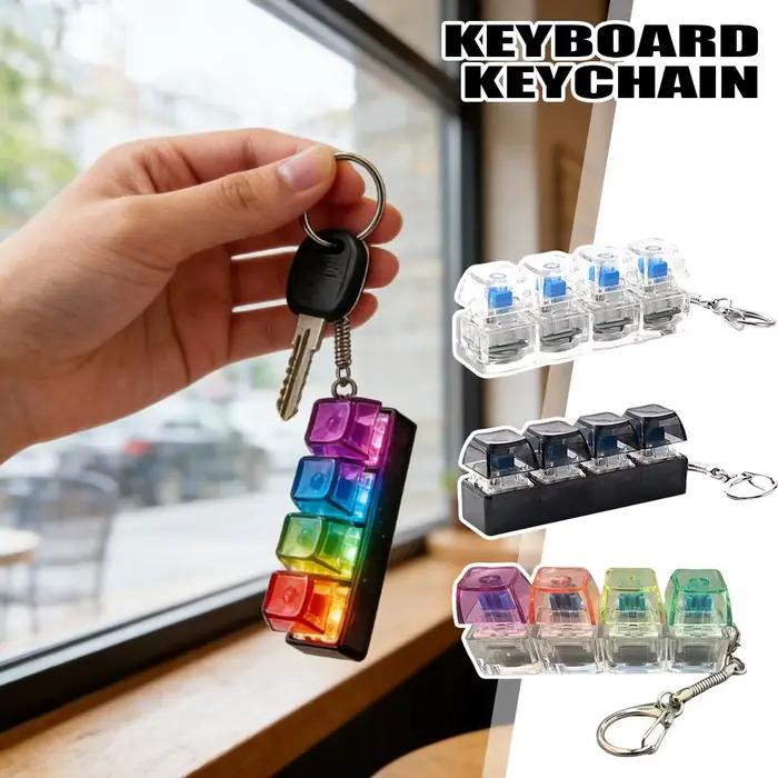 Porte-clés clavier mécanique à 4 touches